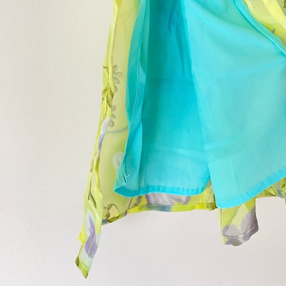 Giorgio Fiorlini Women's Green Floral Print Lace Skirt - 4 - Pre-owned - Picture 7 of 7